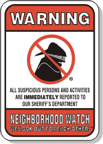 Watch sign with alternative face. 